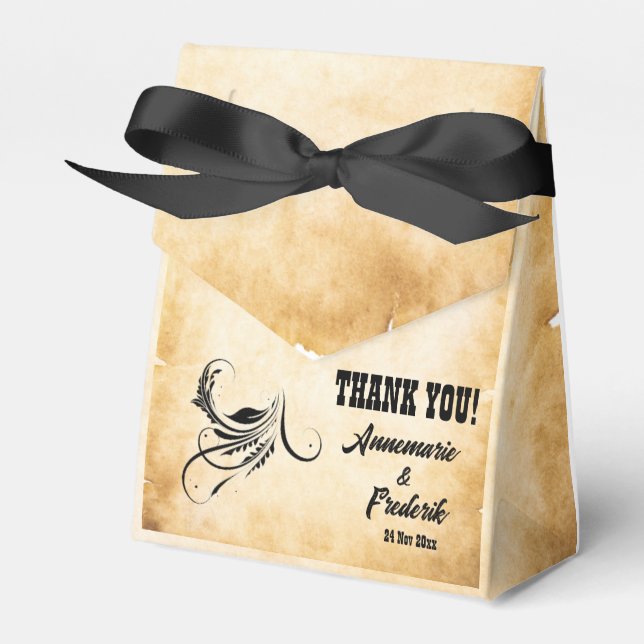 Caixinha De Lembrancinhas Rustic Parergage Vintage (Frente)