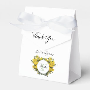 Caixinha De Lembrancinhas Rustic Wattle Acacia Wedding
