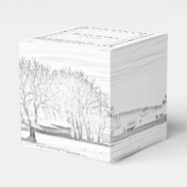 Caixinha De Lembrancinhas Rustic Winter Wonderland Weding Box