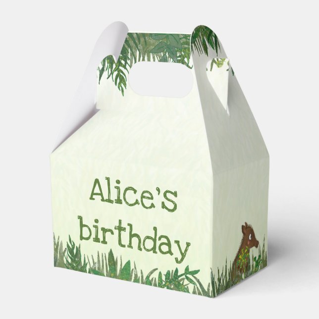 Caixinha De Lembrancinhas Safari animais favoritos (Frente)