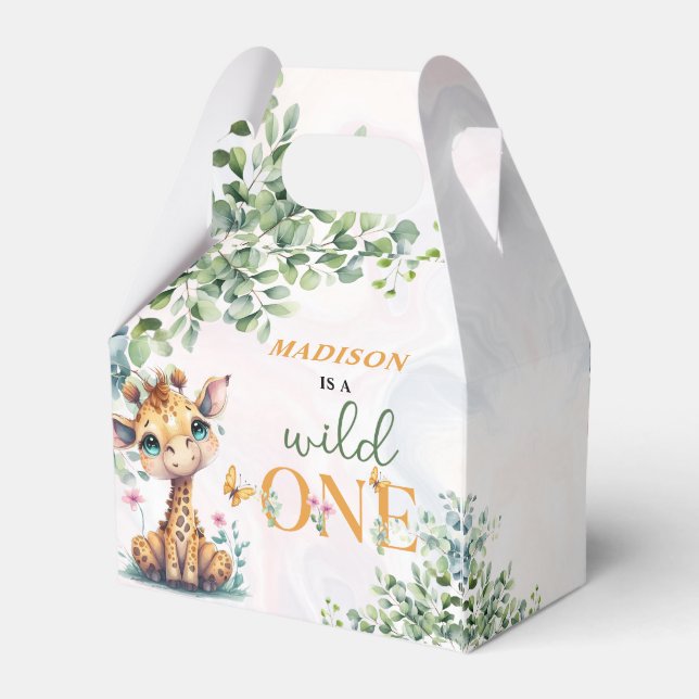 Caixinha De Lembrancinhas Safari Jungle Animal Birthday (Verso)