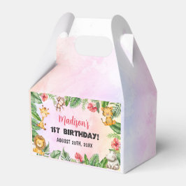 Caixinha De Lembrancinhas Safari Wild One primeiro aniversario