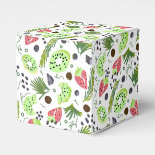 Caixinha De Lembrancinhas Salada de Frutas Kiwi Morangos Uva Verde Doces