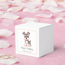 Caixinha De Lembrancinhas Schnauzer Cute Personalizável