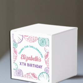 Caixinha De Lembrancinhas Seashell Girls Birthday