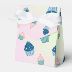 Caixinha De Lembrancinhas Segundo aniversário brilhante de cupcake doce, gi