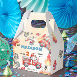 Caixinha De Lembrancinhas Segundo aniversário de Bombeiros do Caminhão de Fo