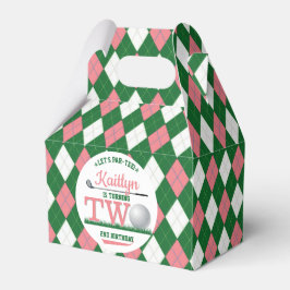 Caixinha De Lembrancinhas Segundo aniversário de Golf PAR-TEE