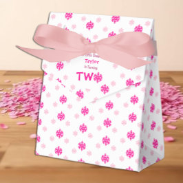 Caixinha De Lembrancinhas Segundo aniversário Pequeno Floco de Neve