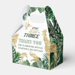 Caixinha De Lembrancinhas Selva Selvagem Selvagem de nascer Safari Themed an