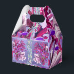 Caixinha De Lembrancinhas Sereia do Oceano Roxo<br><div class="desc">Detalhe da minha design de sereia do oceano roxo: o oceano roxo e corais vermelhos e pérolas / Eu criei meu próprio mundo roxo onde há um oceano, onde há uma boa sereia. Ela tem dois melhores amigos: um caranguejo verde com um desenhar especial na sua casca e uma baleia...</div>
