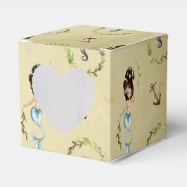 Caixinha De Lembrancinhas Sereia Náutica de Aquarela