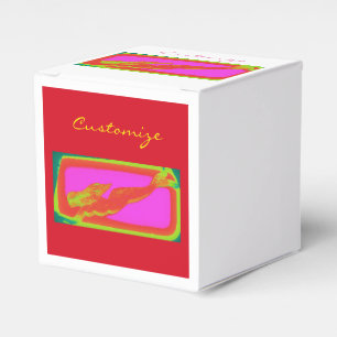 Caixinha De Lembrancinhas sereia vermelha da natação