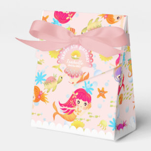 Caixinha De Lembrancinhas Sereias Rosa Peach