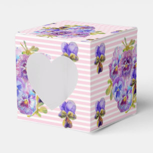 Caixinha De Lembrancinhas Shabby Rosa Rosa Rosa Floral Púrpura Favor Bo