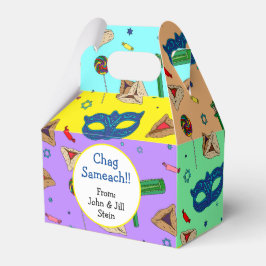 Caixinha De Lembrancinhas Shaloch Manot - Colorido Personalizado