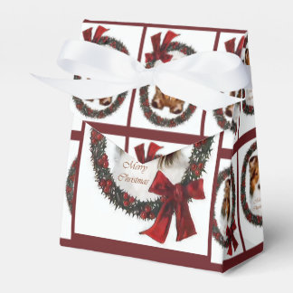 Caixinha De Lembrancinhas Shetland Sheepdog Christmas Sheltie Wreath