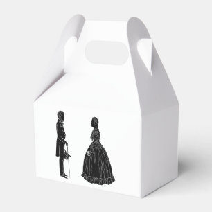 Caixinha De Lembrancinhas silhueta de abraham lincoln mary todd lincoln