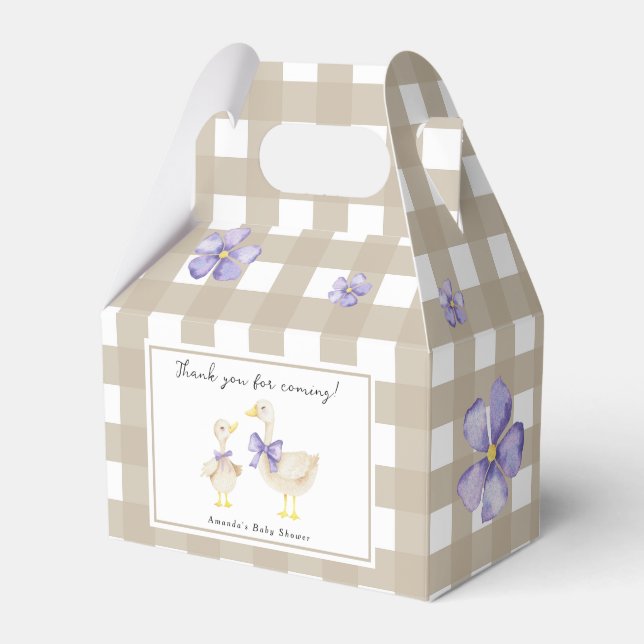 Caixinha De Lembrancinhas Silly Goose Baby shower Thank you (Frente)