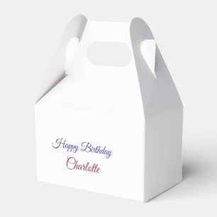 Caixinha De Lembrancinhas SIMPLE MINIMAL.CUTE ADICIONE NOME BEBÊ feliz anive