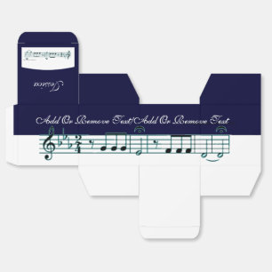 Caixinha De Lembrancinhas Sinfonia de Beethoven n.o 5 (Azul)