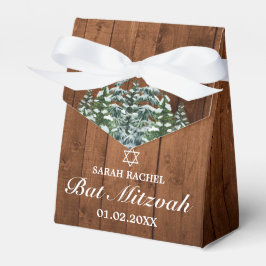 Caixinha De Lembrancinhas Snowy Wood & Forest Rural Pine Bar Bat Mitzvah