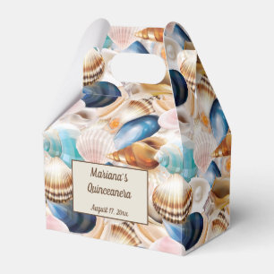 Caixinha De Lembrancinhas Sob o Mar Conchas Patternas
