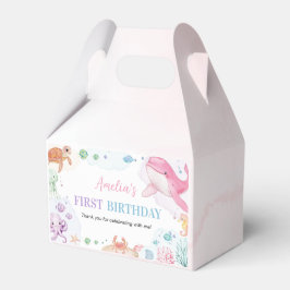 Caixinha De Lembrancinhas Sob o Mar de Animais do Oceano Cinto