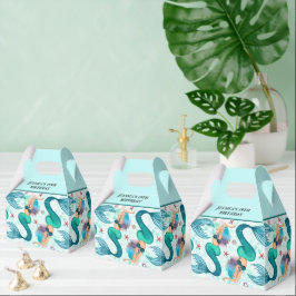 Caixinha De Lembrancinhas Sob O Mar De Turquesa Roxa Do Oceano Sereia