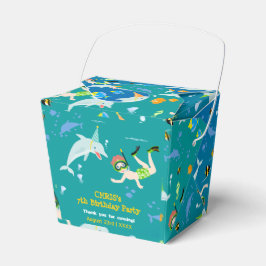 Caixinha De Lembrancinhas Sob o mar golfinhos e festas de aniversário de gar