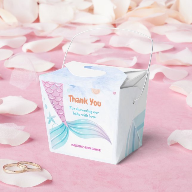Caixinha De Lembrancinhas Sob o partido Sea Mermaid Chá de fraldas (Casamento)
