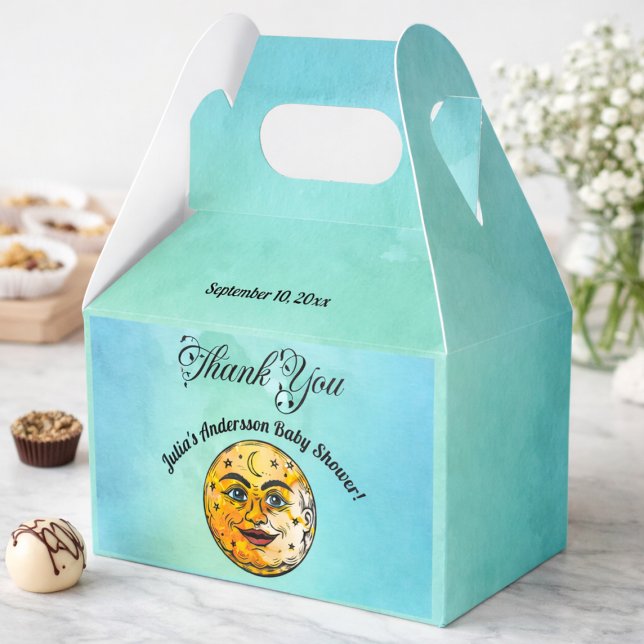 Caixinha De Lembrancinhas Sobre a celebração do Chá de fraldas da Lua (Criador carregado)