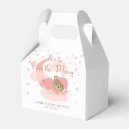 Caixinha De Lembrancinhas Sobre O Chá de fraldas Da Garota Dormindo