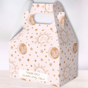 Caixinha De Lembrancinhas Sobre o Chá de fraldas da Moon Boho Celestial Girl