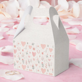 Caixinha De Lembrancinhas Soft Heart Pattern Favor Box