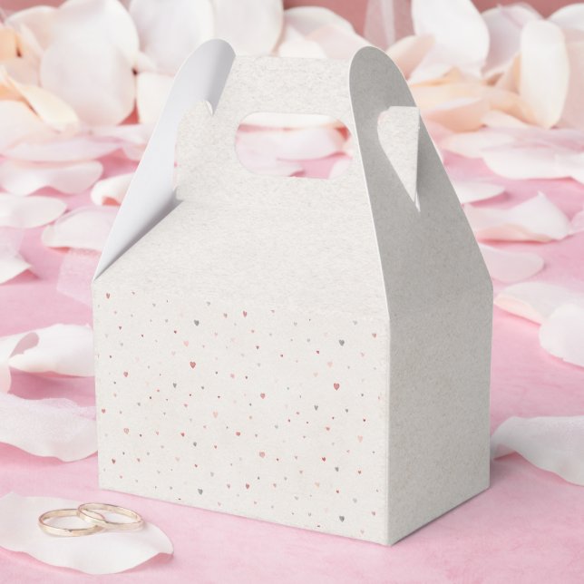 Caixinha De Lembrancinhas Soft Heart Pattern Favor Box (Casamento)