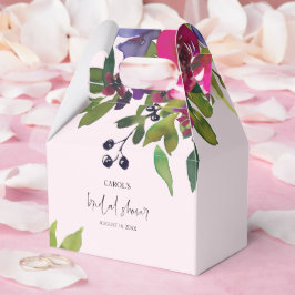 Caixinha De Lembrancinhas Soft Pink Watercolor Floral Favor Box