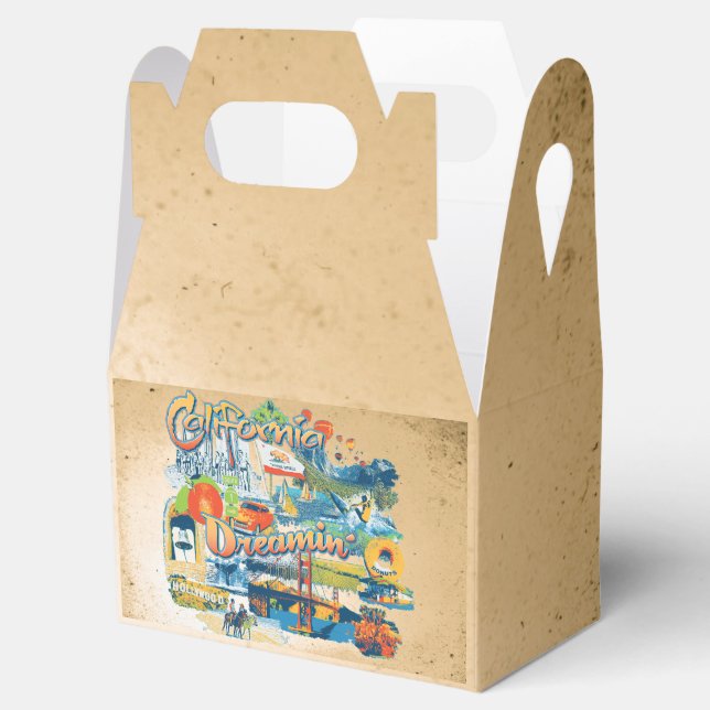 Caixinha De Lembrancinhas Sonhando com a Califórnia (Aberto)