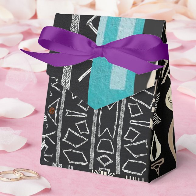 Caixinha De Lembrancinhas Sophisticated Luxury African Caribbean Mudcloth (Casamento)