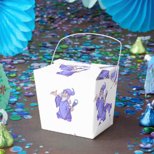 Caixinha De Lembrancinhas Sorceress roxo mágico do mágico do feiticeiro