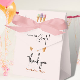 Caixinha De Lembrancinhas Sorvete doce Verão aqui Chá de fraldas de colher