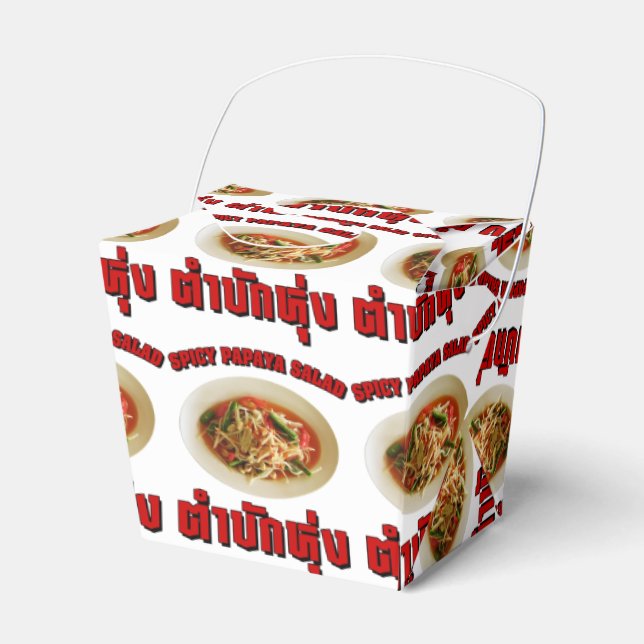 Caixinha De Lembrancinhas Spicy Papaya Salad [Tam Mak Hung] Dialeto Isaan (Frente)