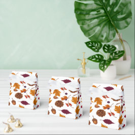 Caixinha De Lembrancinhas Squirrel Autumn and Pumpkin