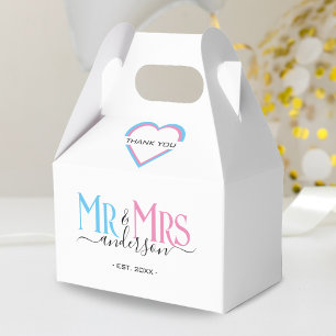 Caixinha De Lembrancinhas Sr. & Sra. Newlypoud Favor De Casamento Obrigado