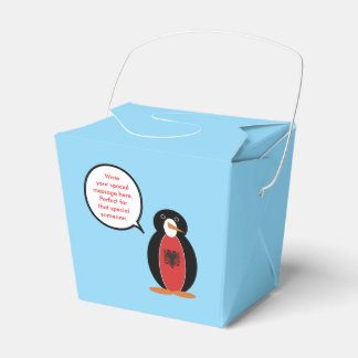Caixinha De Lembrancinhas Sra. Pinguim Personalizada Albânia Take-Out