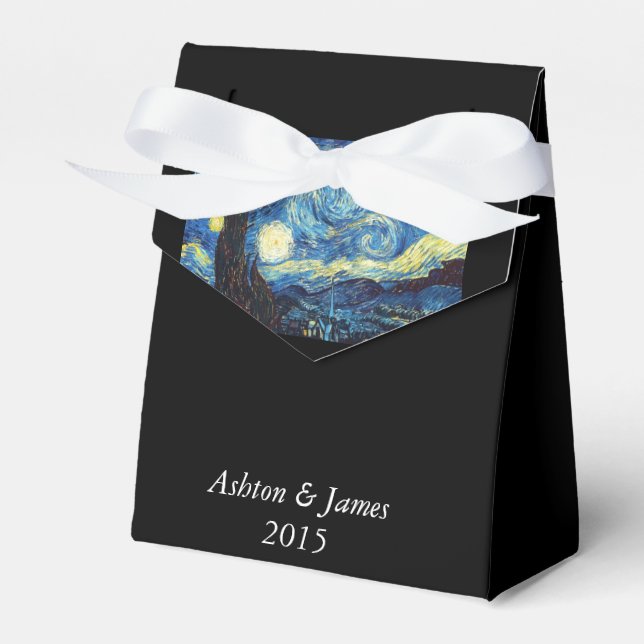 Caixinha De Lembrancinhas Starry Night Personalised Weding Box (Frente)