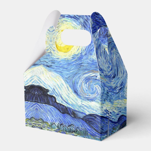 Caixinha De Lembrancinhas Starry Night Van Gogh Impressionism Box (Frente)