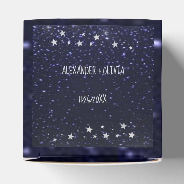 Caixinha De Lembrancinhas Starry Night Weding Box (Topo)
