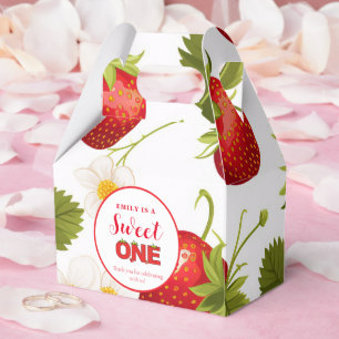 Caixinha De Lembrancinhas Strawberry Berry Sweet Birthday  Berry First