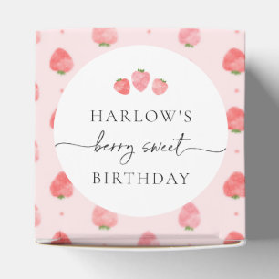 Caixinha De Lembrancinhas Strawberry Birthday